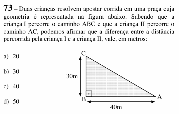 Enunciado da questão 73 de Física do EEAR 2018 (CFS 1)