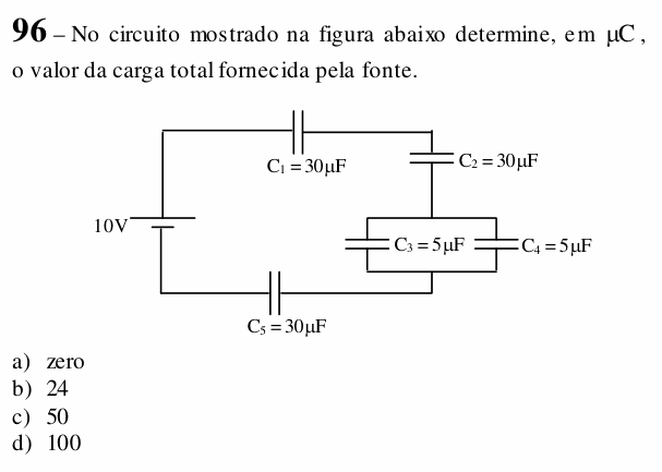 Enunciado da questão 96 de Física do EEAR 2018 (CFS 1)
