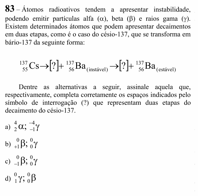 Enunciado da questão 83 de Física do EEAR 2022 (CFS 1)