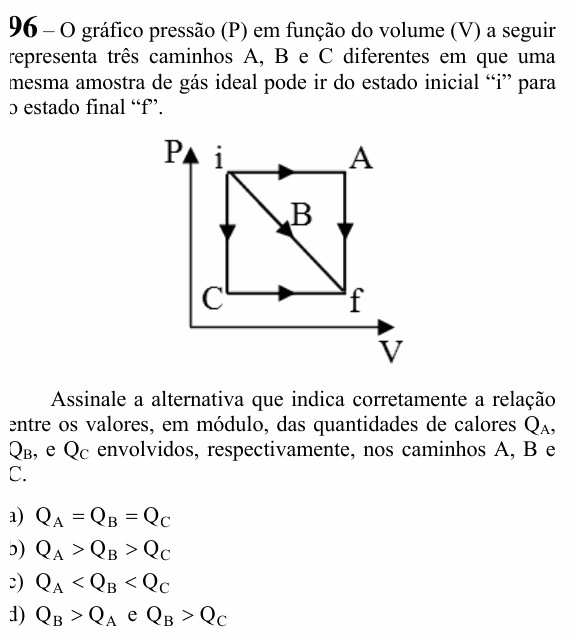 Enunciado da questão 96 de Física do EEAR 2023 (CFS 1)