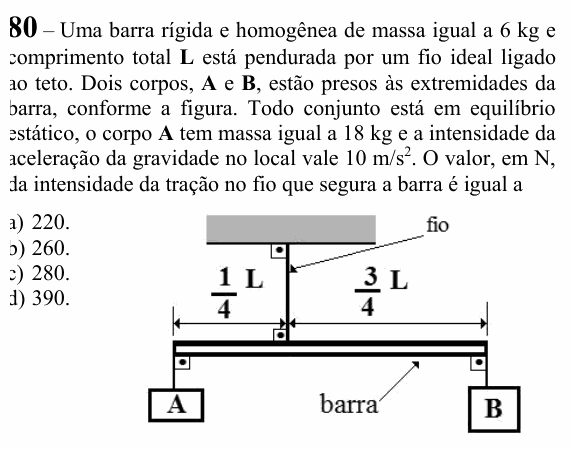 Enunciado da questão 80 de Física do EEAR 2024 (CFS 1)
