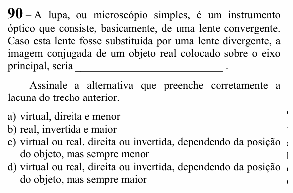 Enunciado da questão 90 de Física do EEAR 2024 (CFS 1)