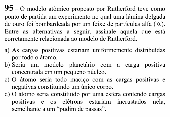 Enunciado da questão 95 de Física do EEAR 2024 (CFS 1)