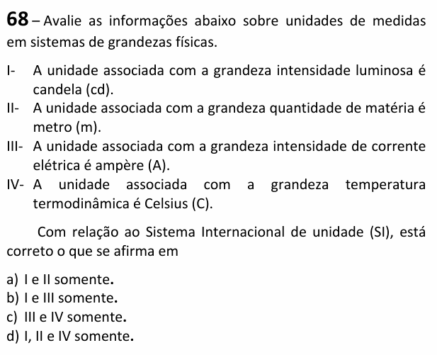 Enunciado da questão 68 de Física do EEAR 2026 (CFS 1)