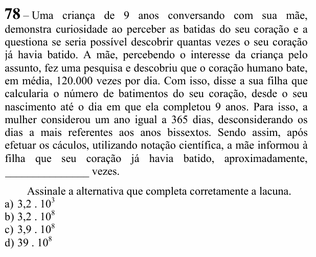 Enunciado da questão 78 de Física do EEAR 2021 (CFS 2)