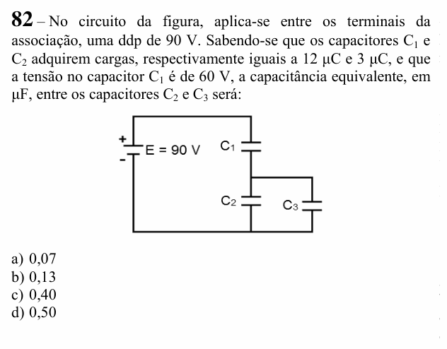 Enunciado da questão 82 de Física do EEAR 2021 (CFS 2)