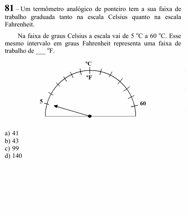 Enunciado da questão 81 de Física do EEAR 2022 (CFS 2)