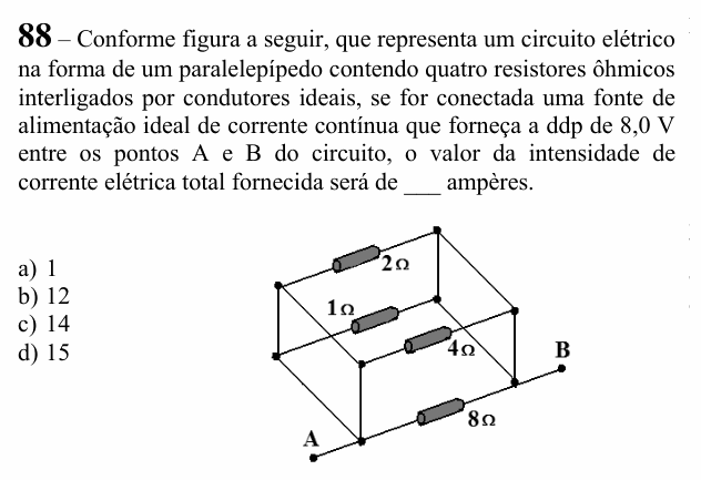 Enunciado da questão 88 de Física do EEAR 2022 (CFS 2)