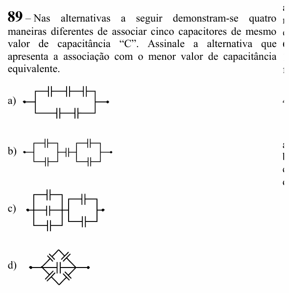 Enunciado da questão 89 de Física do EEAR 2023 (CFS 2)