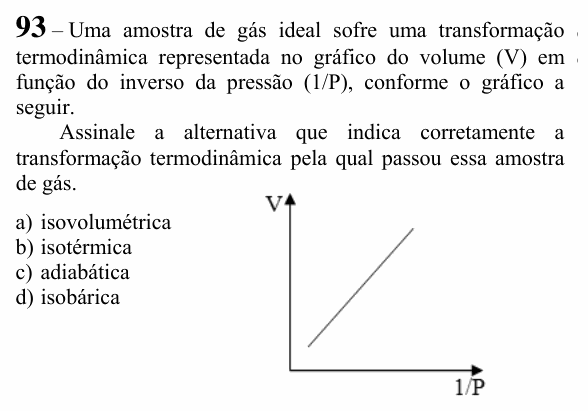 Enunciado da questão 93 de Física do EEAR 2024 (CFS 2)