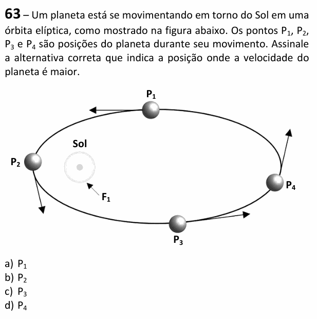 Enunciado da questão 63 de Física do EEAR 2026 (CFS 2)