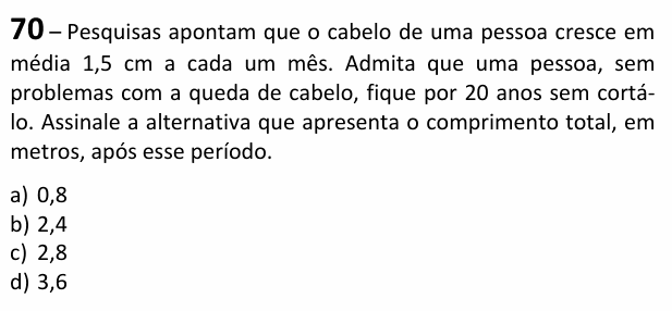 Enunciado da questão 70 de Física do EEAR 2026 (CFS 2)