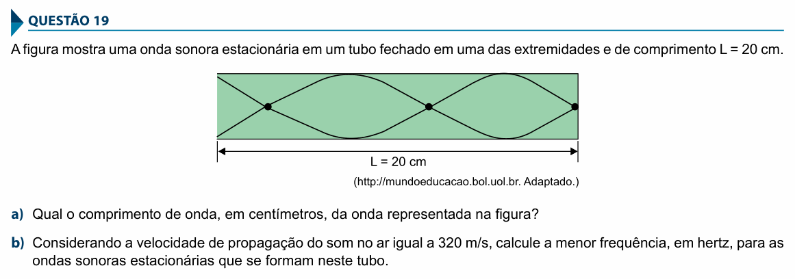 Enunciado da questão 19 de Física do FAMECA 2017 (2º dia)