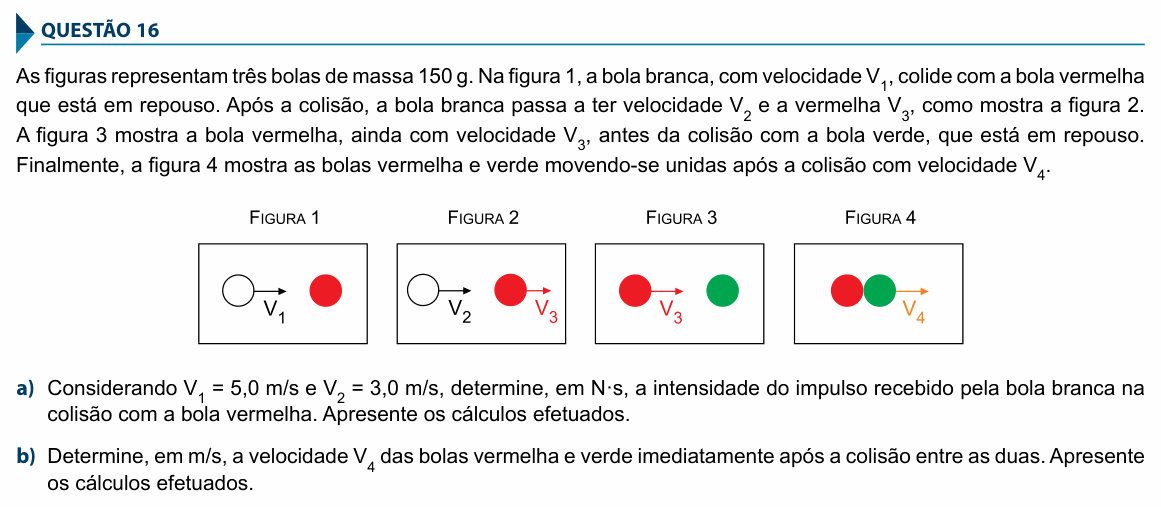 Enunciado da questão 16 de Física do FAMECA 2018 (2º dia)