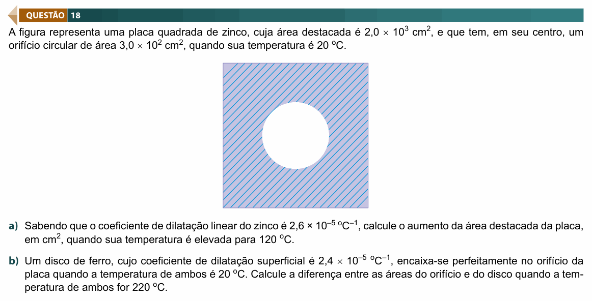 Enunciado da questão 18 de Física do FAMECA 2019 (2º dia)