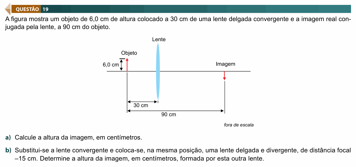 Enunciado da questão 19 de Física do FAMECA 2019 (2º dia)