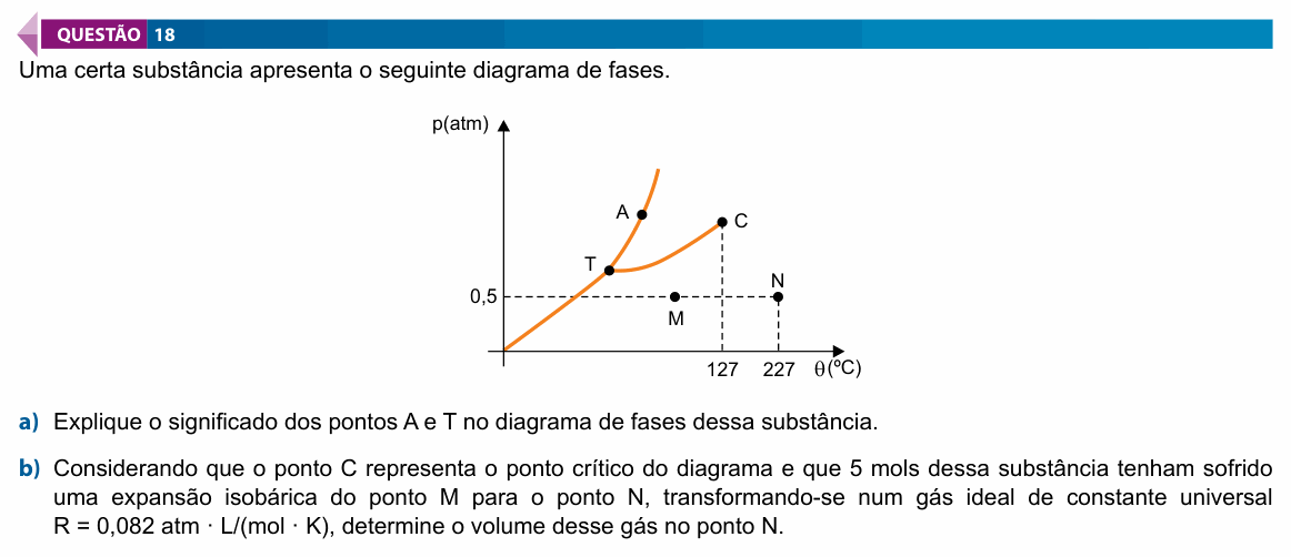 Enunciado da questão 18 de Física do FAMECA 2022 (2º dia)