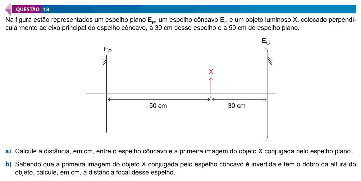 Enunciado da questão 18 de Física do FAMECA 2023 (2º dia)