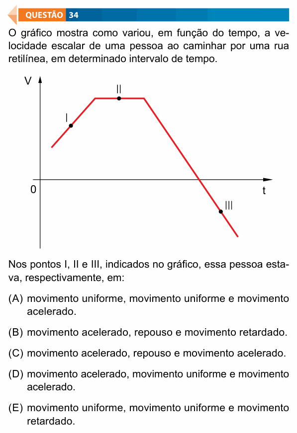 Enunciado da questão 34 de Física do FAMECA 2026