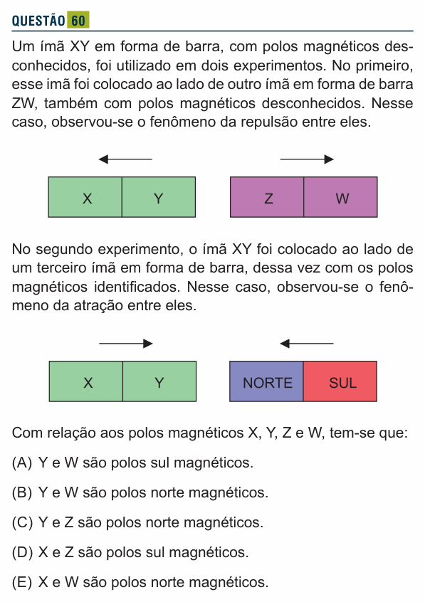 Enunciado da questão 60 de Física do Santa Marcelina 2023