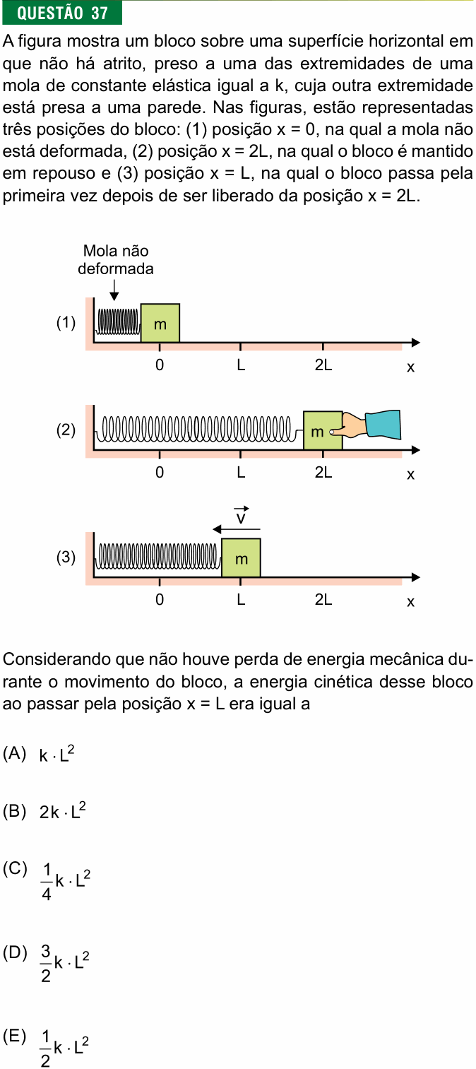 Enunciado da questão 37 de Física do FMJ 2025