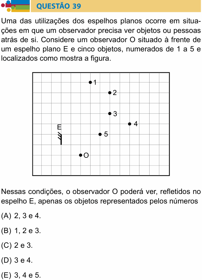 Enunciado da questão 39 de Física do Humanitas 2025 (2º semestre)