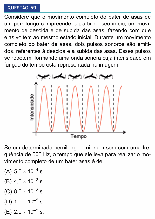 Enunciado da questão 59 de Física do Insper 2026
