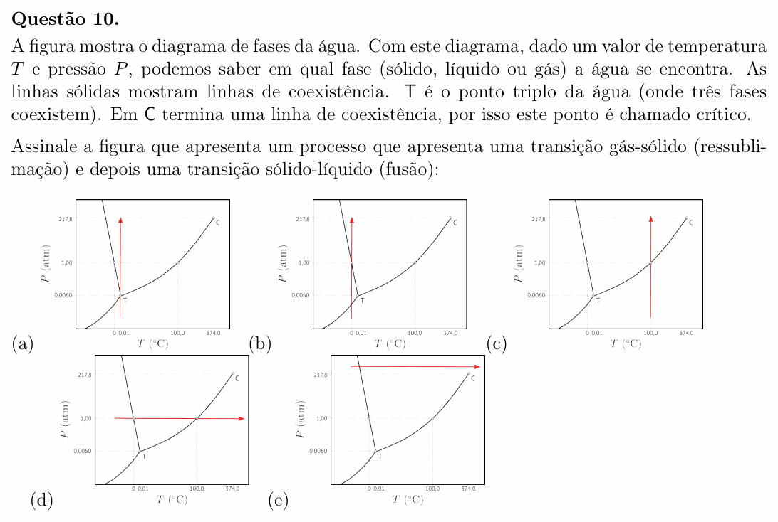 Enunciado da questão 10 de Física do OBF 2025 (1ª fase, Nível II)