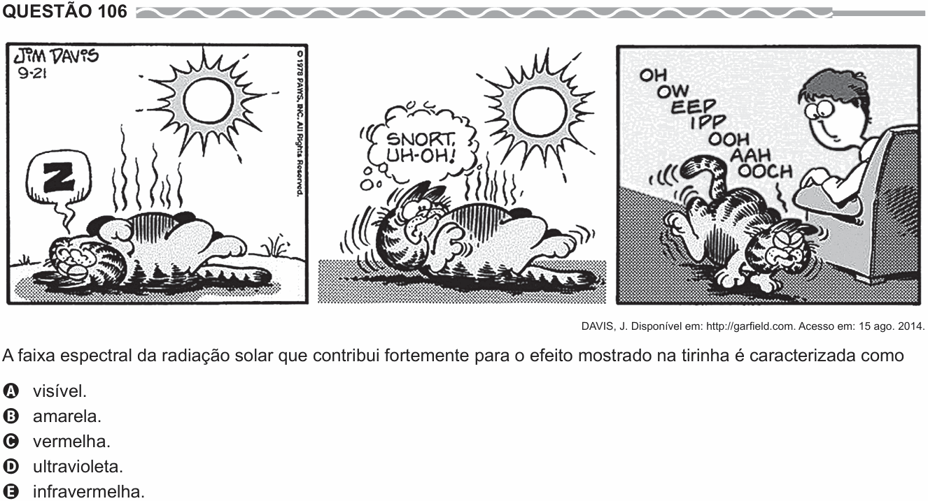 Enunciado da questão 106 de Física do ENEM 2017 (2ª aplicação)