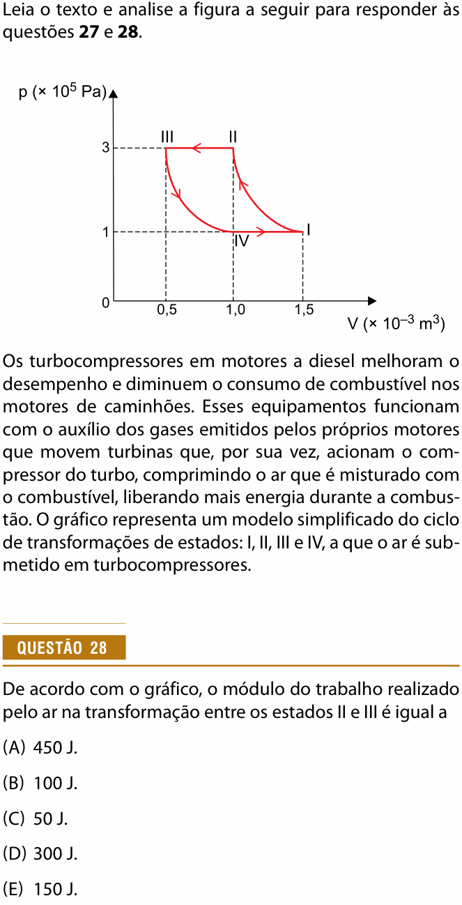 Enunciado da questão 28 de Física do Provão Paulista 2025 (2ª série, 2ª aplicação)