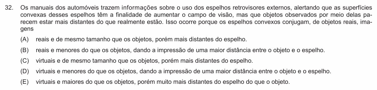Enunciado da questão 32 de Física do PUC-Campinas 2026