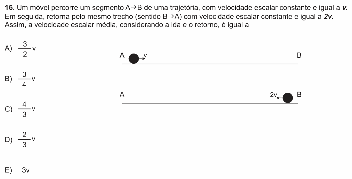 Enunciado da questão 16 de Física do PUC-SP 2010 (inverno)