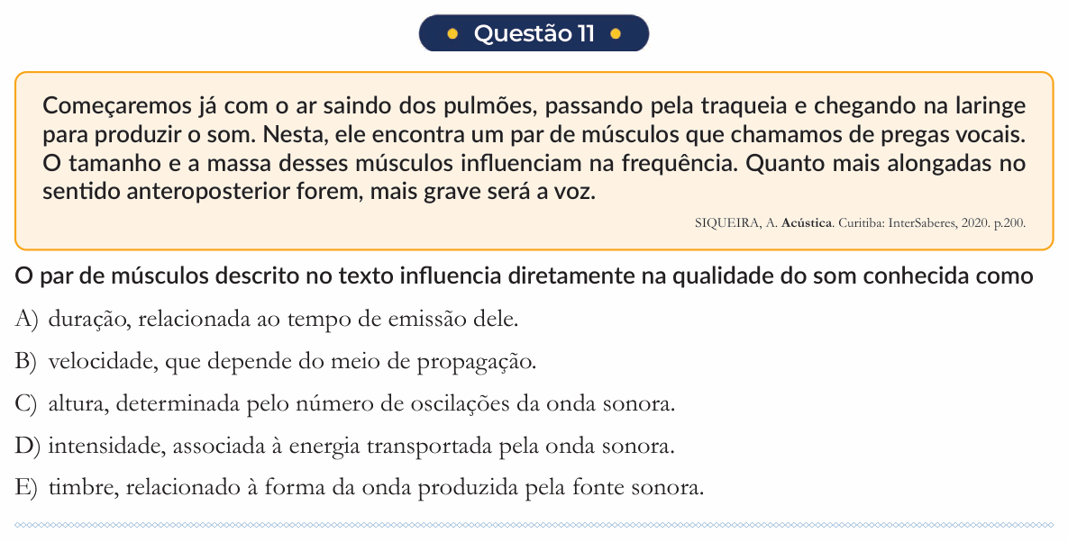 Enunciado da questão 11 de Física do PUC-SP 2026 (inverno)