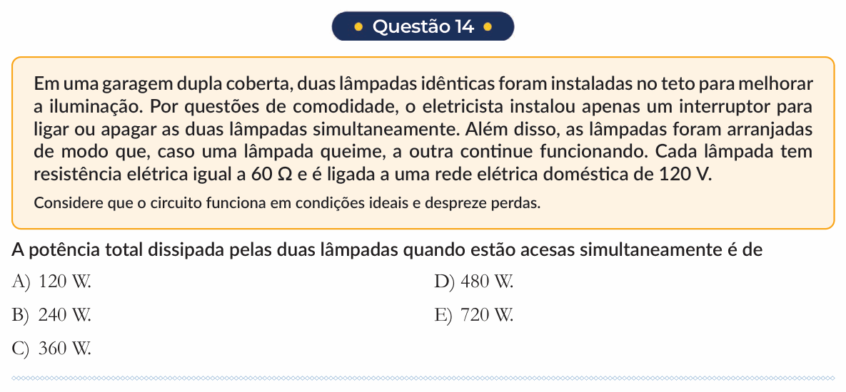 Enunciado da questão 14 de Física do PUC-SP 2026 (inverno)