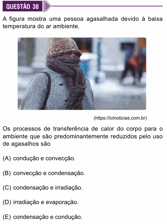 Enunciado da questão 38 de Física do Sírio-Libanês 2027