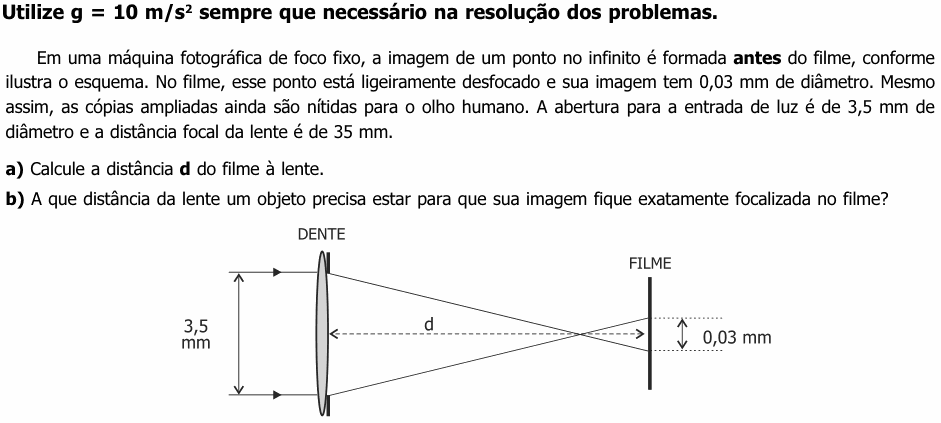 Enunciado da questão 6 de Física do UNICAMP 2002 (2ª fase)