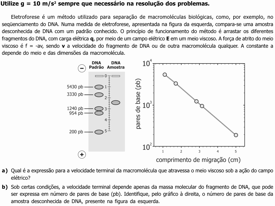 Enunciado da questão 9 de Física do UNICAMP 2002 (2ª fase)