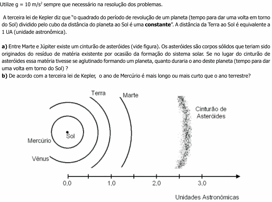 Enunciado da questão 3 de Física do UNICAMP 2003 (2ª fase)