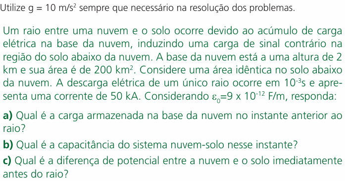 Enunciado da questão 10 de Física do UNICAMP 2004 (2ª fase)
