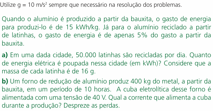 Enunciado da questão 9 de Física do UNICAMP 2004 (2ª fase)