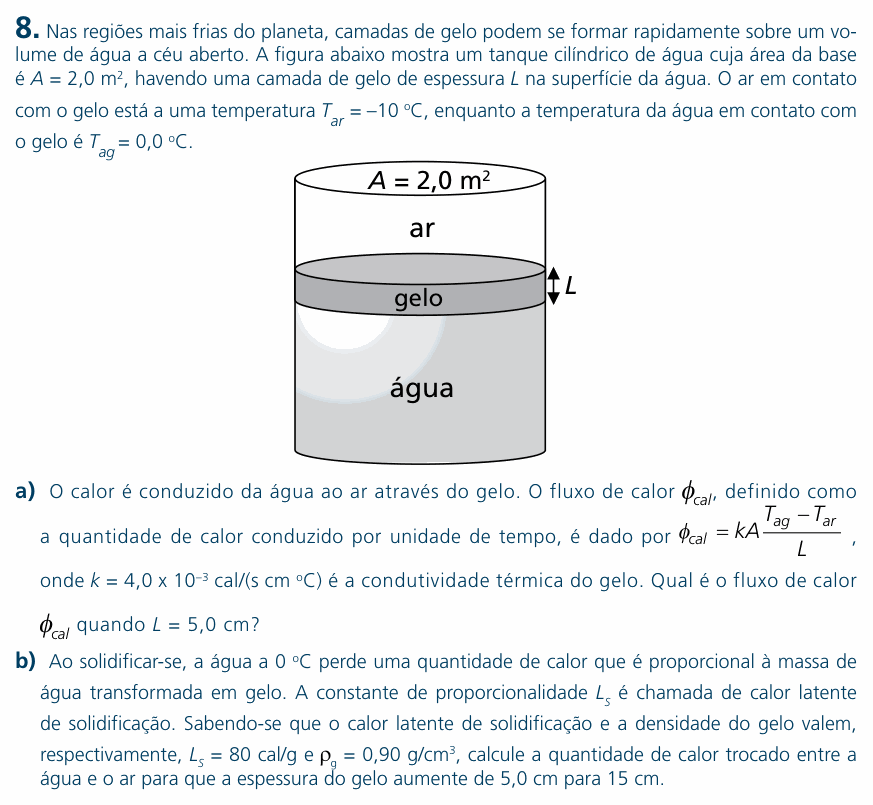 Enunciado da questão 8 de Física do UNICAMP 2007 (2ª fase)