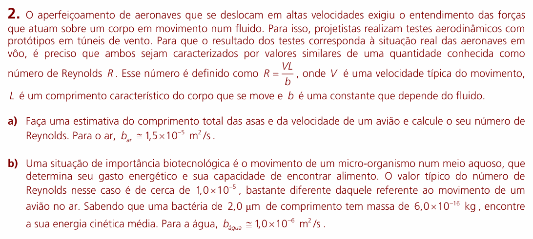 Enunciado da questão 2 de Física do UNICAMP 2009 (2ª fase)