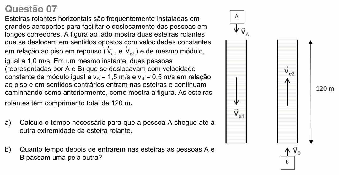Enunciado da questão 7 de Física do UNICAMP 2018 (2ª fase)
