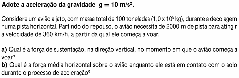 Enunciado da questão 1 de Física do UNICAMP 1998 (2ª fase)