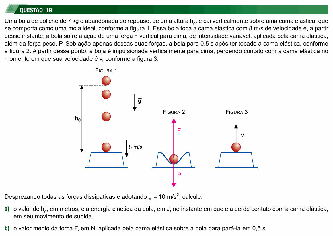 Enunciado da questão 19 de Física do UNESP 2024 (2ª fase)