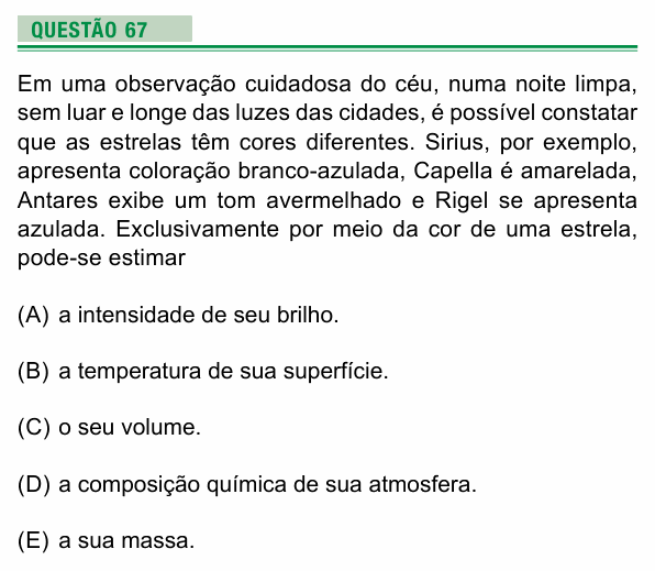 Enunciado da questão 67 de Física do UEA 2025