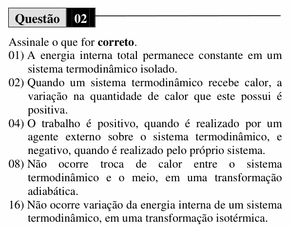 Enunciado da questão 2 de Física do UEM 2010 (Verão, Conhecimentos Específicos)