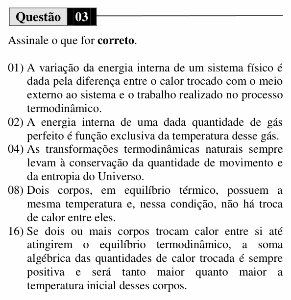 Enunciado da questão 3 de Física do UEM 2014 (Verão, Conhecimentos Específicos)