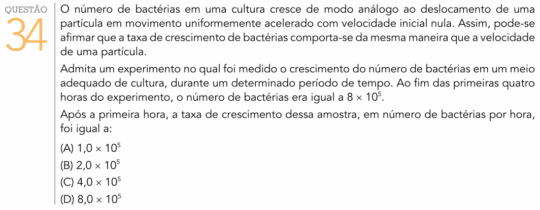 Enunciado da questão 34 de Física do UERJ 2016 (1º Exame de Qualificação)