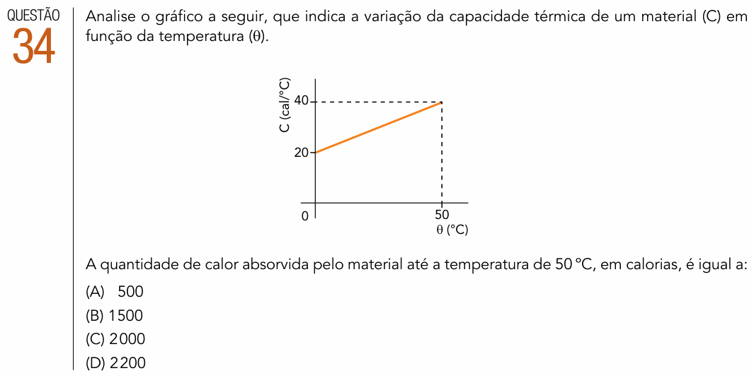 Enunciado da questão 34 de Física do UERJ 2017 (1º Exame de Qualificação)